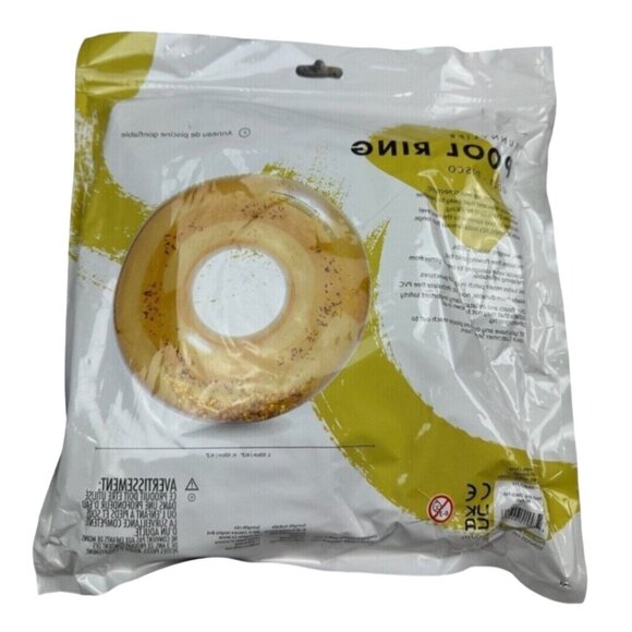 SunnyLife Pool Ring Disco Gold Float Tube with Glitter 41 x 41 Sunny Life - Picture 2 of 3